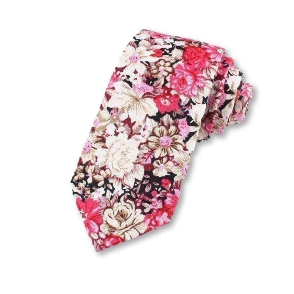 3952 Cotton ’s Floral Tie Great for weddings gifts anniversaries